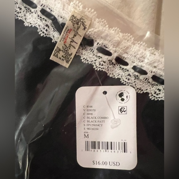 Free People Intimately So Sweet Bikini Black Combo Size Medium NWT - Picture 7 of 8